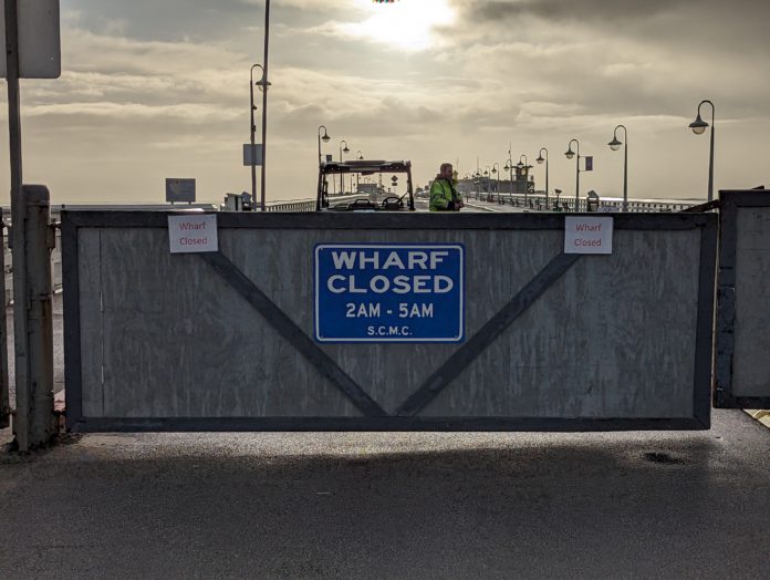 Santa Cruz Wharf Closed Again Due to Weather Concerns Wharf Closed Again