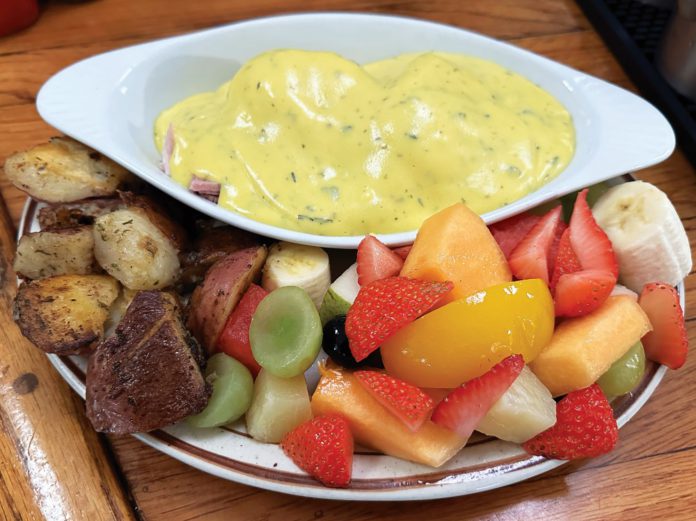 Locals Lair Eggs Benedict at Auntie Mame's