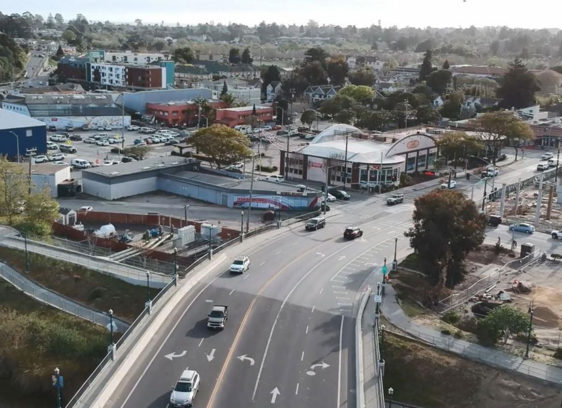 New City Looms in South of Laurel Area Plan Aerial view of South Laurel area in Santa Cruz