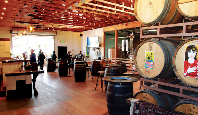 Planning Commission Discusses Woodhouse Permit Tonight Inside of a brewery