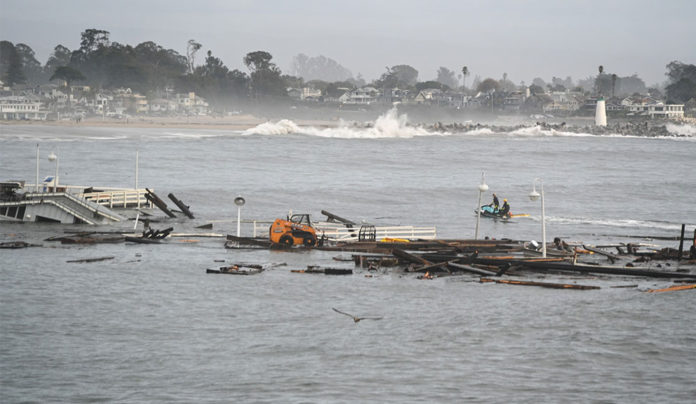 Santa Cruz Wharf to Reopen Saturday Debris from wharf battered by heavy surf