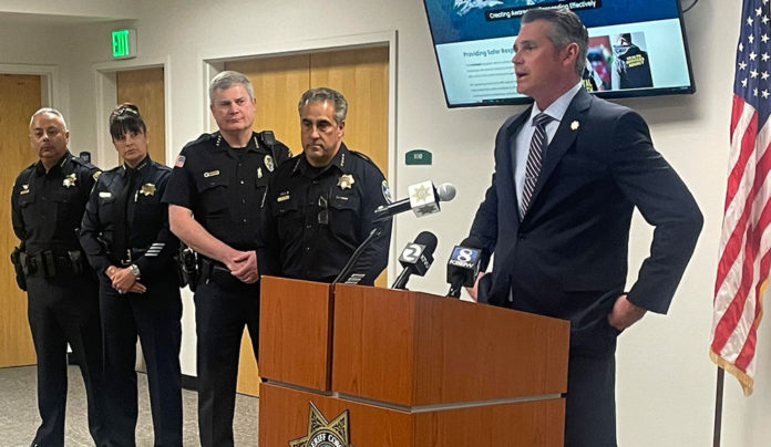 Preventive CARE Law enforcement officials at a press conference