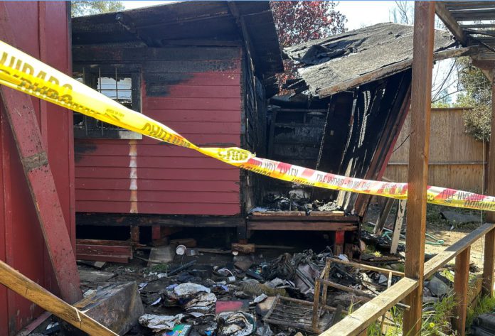 Fire rips through Bigfoot Museum property Bigfoot Museum fire photo