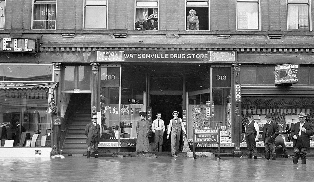 Archival black-and-white photo