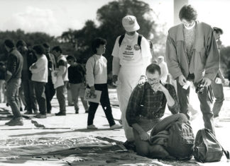 Fabric of History Arts AIDS memorial quilt photo