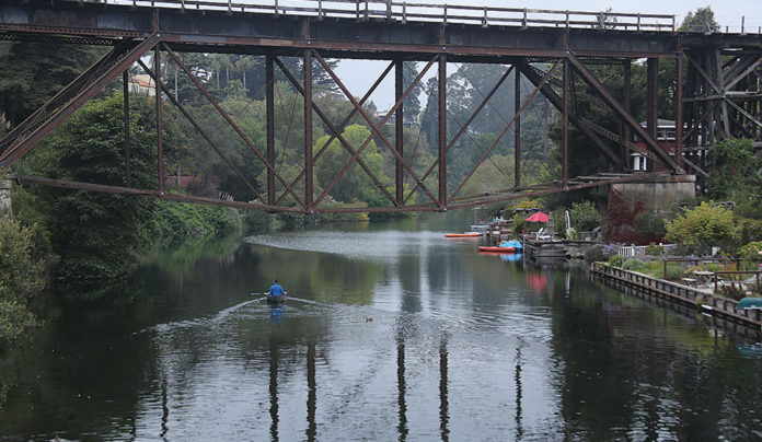 Sticker Shock Trestle bridge in Capitola