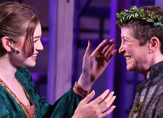 Challenge Accepted Two actors facing each other, dressed in period costumes