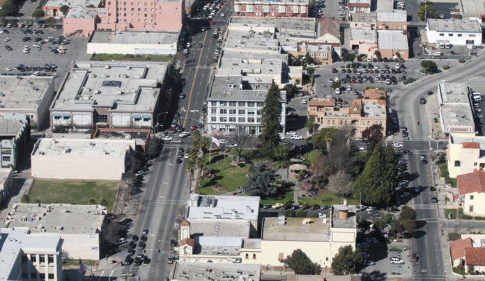 The Editor’s Desk Editor's note photo of Downtown Watsonville from the air.