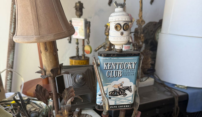 The Wizards of Wire robot lamps