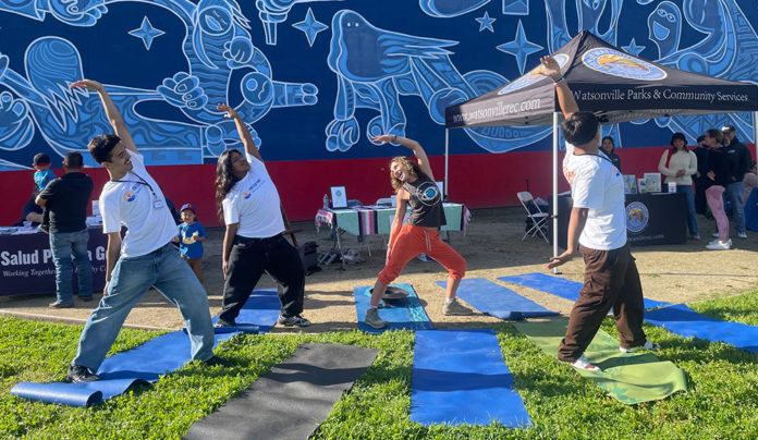 Restorative Yoga practicing yoga depicted with Yoga For All wellness story