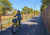Pedal and Mettle dining review image of a woman on a bike