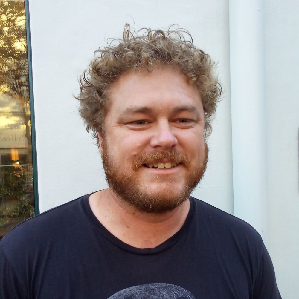 Paul smiling for Street Talk