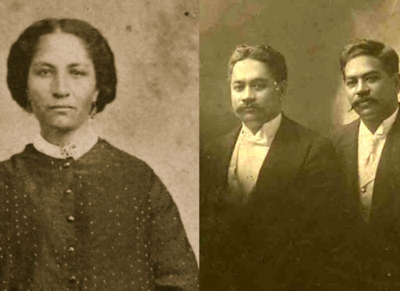 He‘e Nalu Redivivus Sepia-tones photos of Antoinette Swan and Hawaiian princes David and Jonah