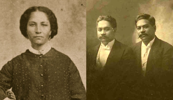 Heโe Nalu Redivivus Sepia-tones photos of Antoinette Swan and Hawaiian princes David and Jonah