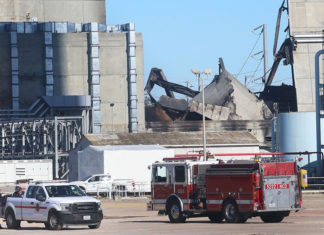 The Editor’s Desk Fire engines and emergency vehicles respond to damage at the Moss Landing battery storage facility following a lithium-ion battery fire.