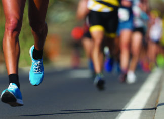 It’s a Beautiful Race Runners compete in a road race during the She Is Beautiful 5K and 10K in Santa Cruz