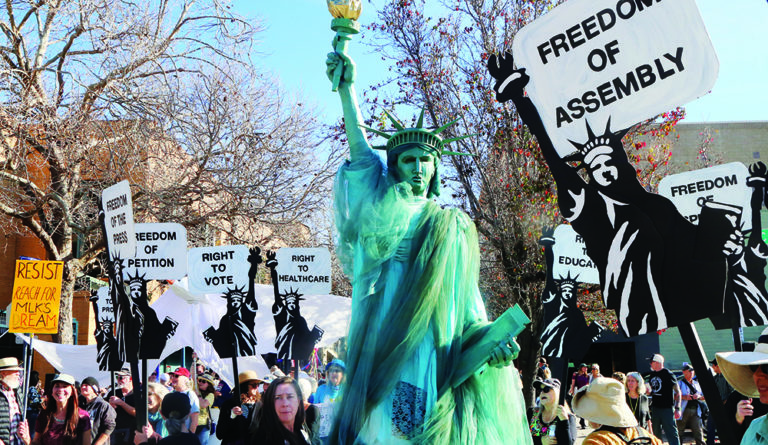 King March Fills Downtown