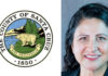 County announces new probation chief Santa Cruz County seal and portrait of new chief probation officer Sandra Mendez