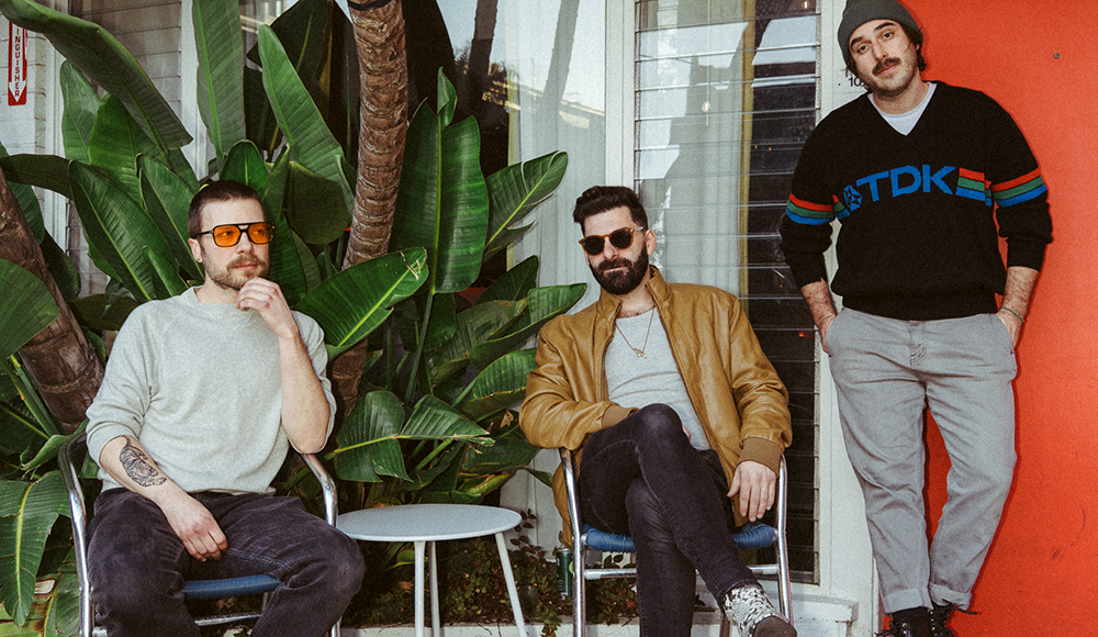 Magic City Hippies pose outdoors ahead of their Felton Music Hall performance.