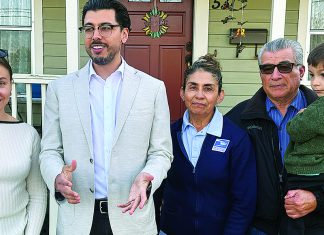 Nuñez Runs for Supe Tony Nuñez speaks alongside family members during his campaign announcement in Watsonville.