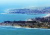 Panetta will fight drilling Aerial view of Santa Cruz coastline and Monterey Bay