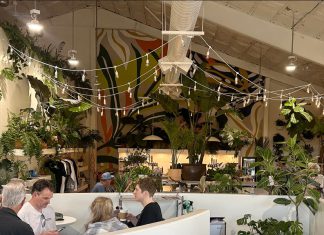 Juxtapose & Jolt Customers enjoy coffee and food inside The Power Plant coffee house in Moss Landing.