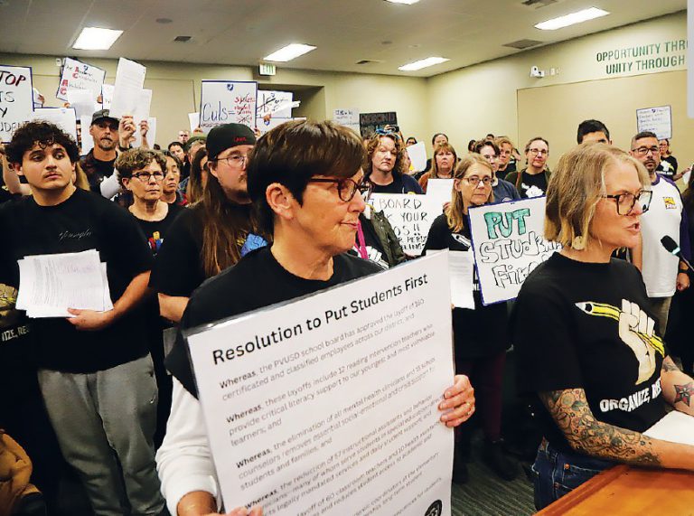 PVUSD Layoff Protest