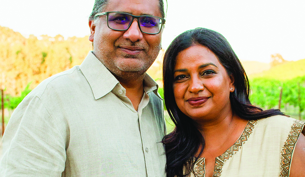 Neeta and Kunal Mittal of LXV Wines in Paso Robles