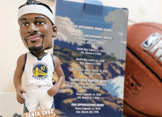 Hunger Gaming Santa Cruz Warrior Jimmy Butler’s bobblehead.