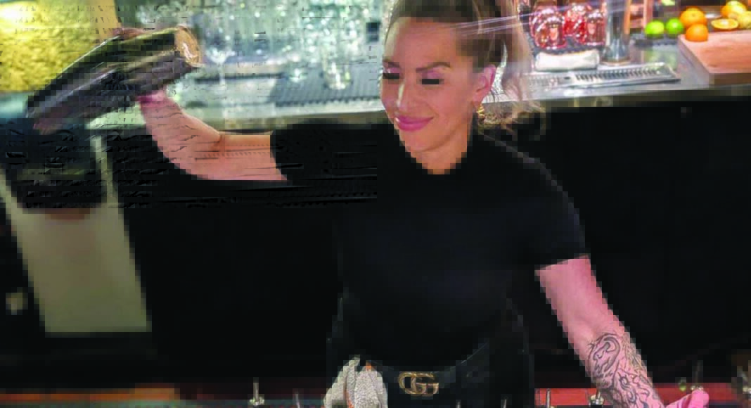 Julianna Mireles Mane Kitchen Cocktails Santa Cruz bartender making cocktail