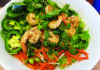Un-Pho-Gettable Shrimp noodle salad with jalapeños herbs and vegetables at Super Noodle Capitola