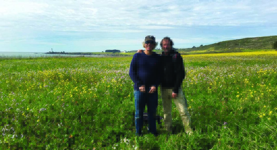 Richard Stockton and Laurence Bedford coastal trail hikers Pescadero
