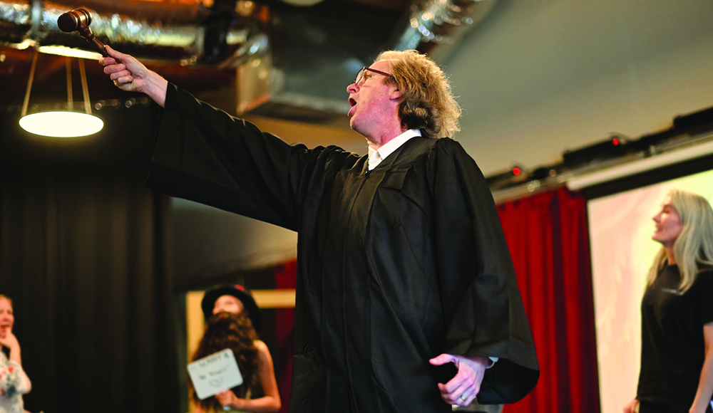 actor performing in Don’t Take My Boop Boop A Doop Away Santa Cruz musical