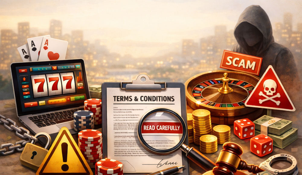 Online entertainment terms and conditions risks