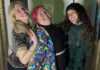 The Editor’s Desk Ginger Shulick Porcella smiles with friends at the MAH Roller Ball celebration.