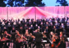 Under the Stars Choir and orchestra perform outdoors at the UCSC Quarry Amphitheater.