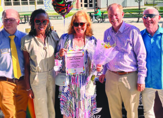 Pride Grand Marshals Santa Cruz Pride representatives present Assemblywoman Gail Pellerin with a certificate naming her a 2026 Pride Parade Grand Marshal.