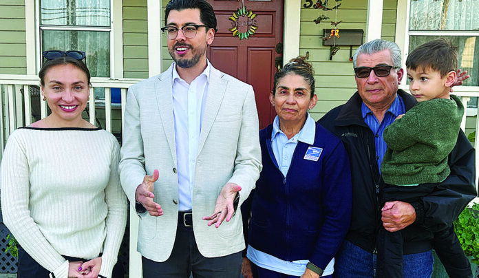Nuñez Unseats Incumbent Tony Nuñez with his family after being elected Santa Cruz County supervisor