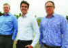 Housing for Teachers Bogard Construction leaders Jared Bogaard, Ryan Bogaard and Dave Sullivan stand at the future Santa Cruz City Schools staff housing site