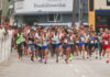 The Race is On Runners cross the starting line during a past Wharf to Wharf race in Santa Cruz