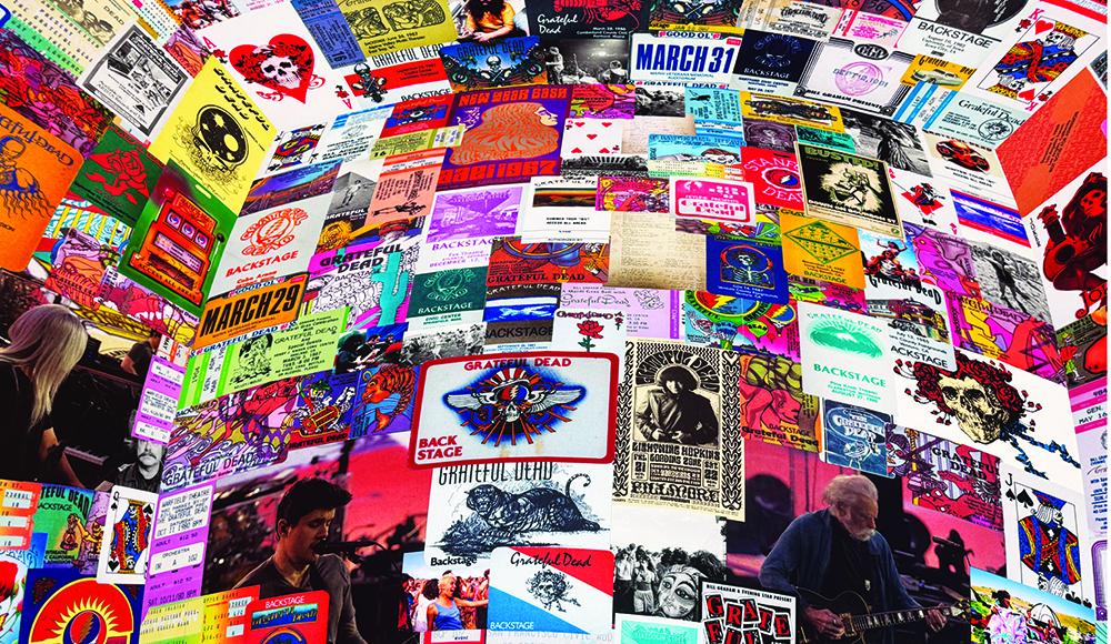 Grateful Dead backstage passes displayed during Dead & Company’s Sphere residency