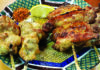 A Taste of Japan Grilled chicken wings and chicken kneecap yakitori at Toriman Japanese Market in Capitola.