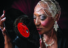 Godmother of Funk Funk singer Martha High holds a vinyl record ahead of her Kuumbwa Jazz Center performance in Santa Cruz.