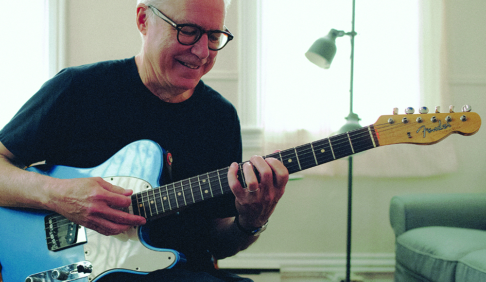 Guitarist Bill Frisell plays electric guitar ahead of his Harmony Five performance at Kuumbwa Jazz Center.