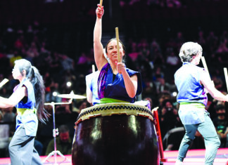 The Editor’s Desk Taiko drummers perform during a World Elite Sumo event.