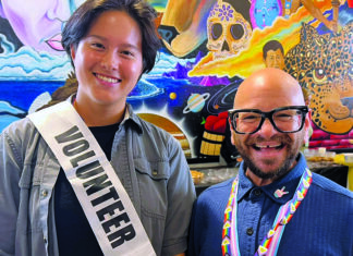 Rainbow Conference Tyra Williams and Cabrillo College Trustee Adam Spickler attend the Rainbow Conference in Santa Cruz County.