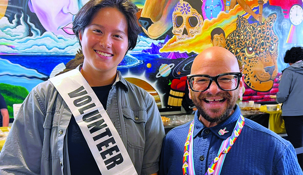 Tyra Williams and Cabrillo College Trustee Adam Spickler attend the Rainbow Conference in Santa Cruz County.
