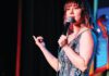 The Kids Come Home Comedian and UCSC alum Natasha Collier, appearing at the Santa Cruz Comedy Festival.